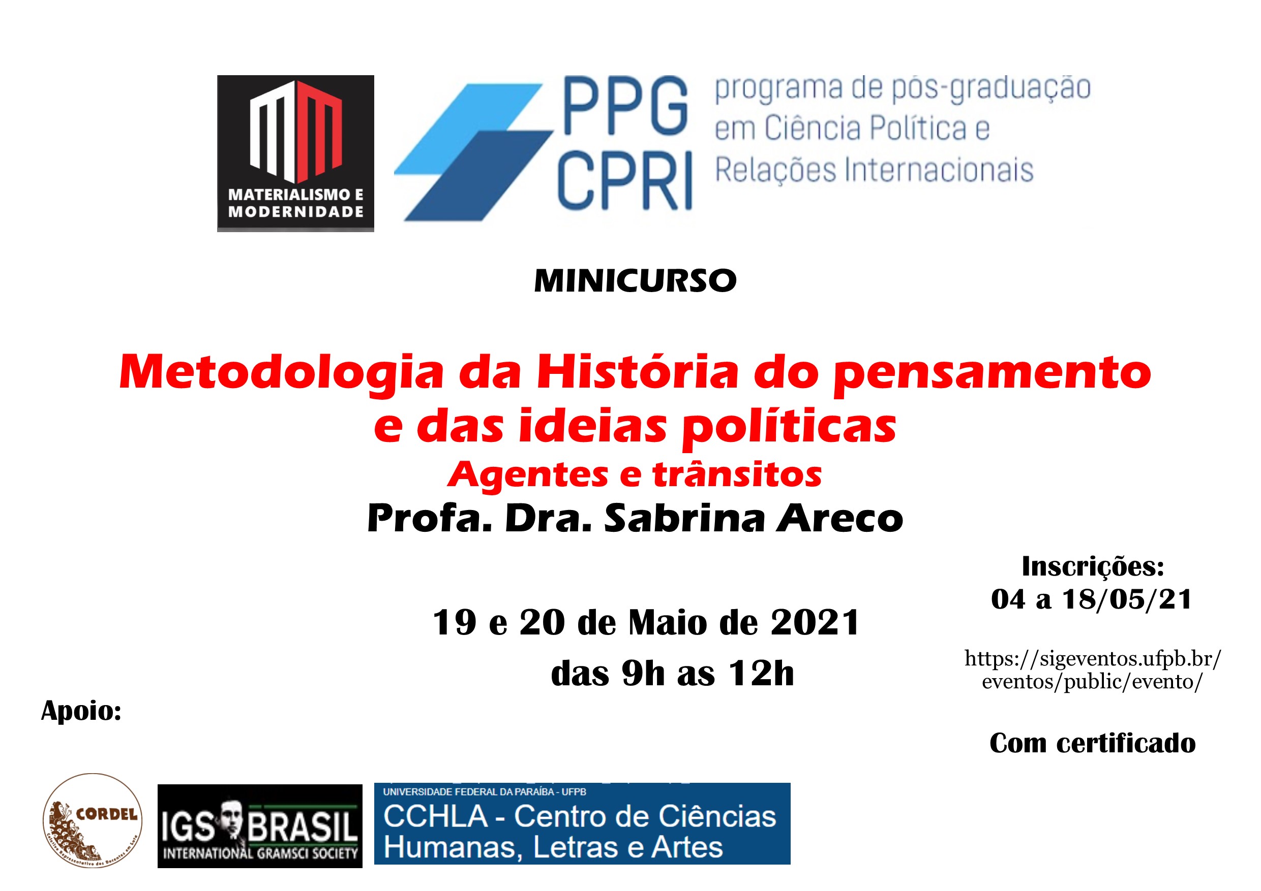 MINICURSO NO PPGCPRI