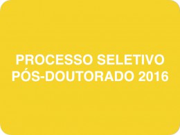 Pós-doutorado 2016: Resultados