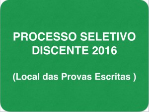Local das Provas